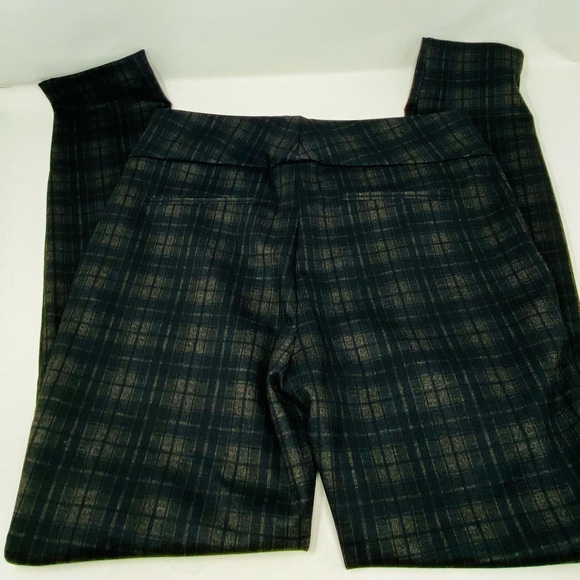 Women’s Dalia Gray Plaid Classic Style Dress Pants Leggings - Picture 7 of 7
